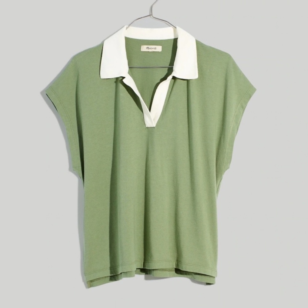 Madewell Green Polo Tee